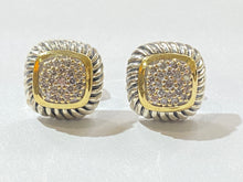 Load image into Gallery viewer, David Yurman Albion Diamond Earrings - Two Tone
