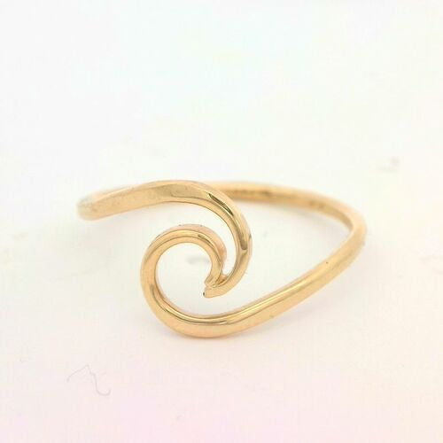 Crashing Wave Ring - Yellow Gold